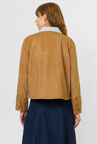 The Great The Waxed Swingy Jacket Walnut