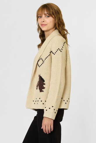 The Great The Horse Lodge Cardigan Cream