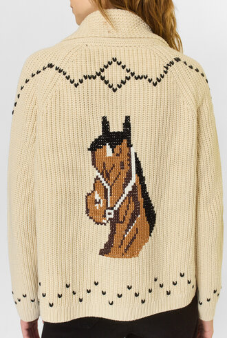 The Great The Horse Lodge Cardigan Cream