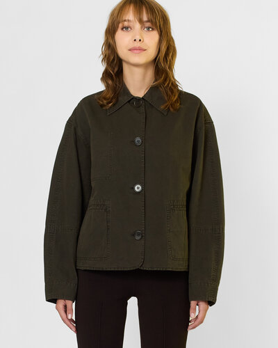 Brea Boxy Jacket Dark Olive - Alhambra | Women's Clothing Boutique