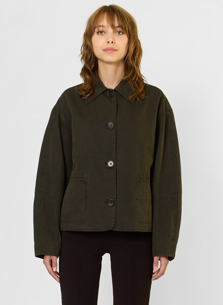 Apiece Apart Brea Boxy Jacket Dark Olive