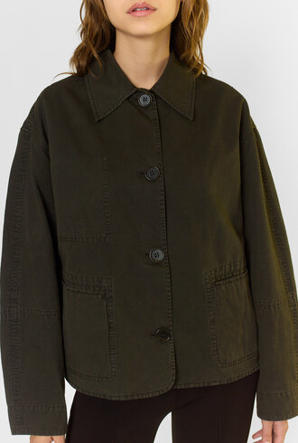 Apiece Apart Brea Boxy Jacket Dark Olive