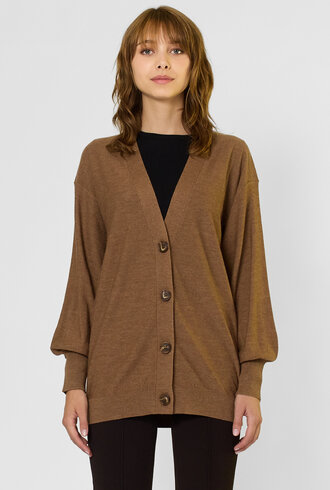 Apiece Apart Drippy Tissue Cardigan Camel