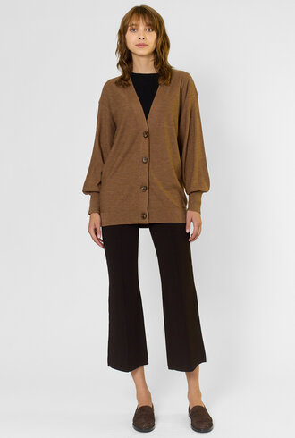 Apiece Apart Drippy Tissue Cardigan Camel