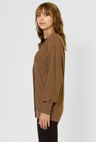 Apiece Apart Drippy Tissue Cardigan Camel