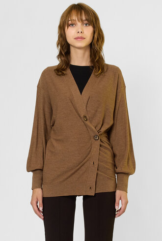 Apiece Apart Drippy Tissue Cardigan Camel