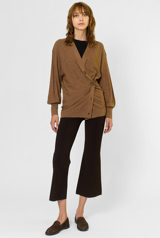 Apiece Apart Drippy Tissue Cardigan Camel