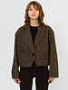 Apiece Apart Ria Cropped Back Jacket Herringbone