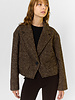 Apiece Apart Ria Cropped Back Jacket Herringbone