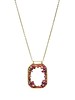 Dana Kellin Fashion Open Pendant with Mixed Cognac Stones