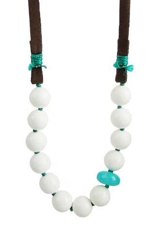 Renee Garvey White Agate Necklace