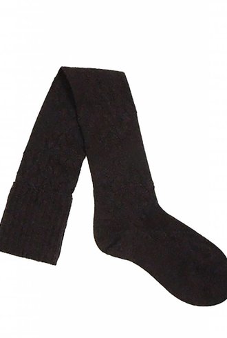 Pantherella Diamond Knee High Socks Chocolate