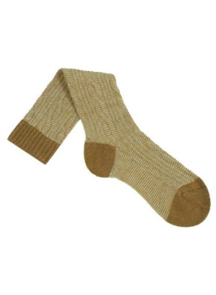 Pantherella Camel Cable Knit Socks