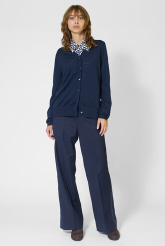 WE-AR4 The Daisy Cardigan Navy