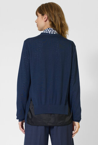 WE-AR4 The Daisy Cardigan Navy