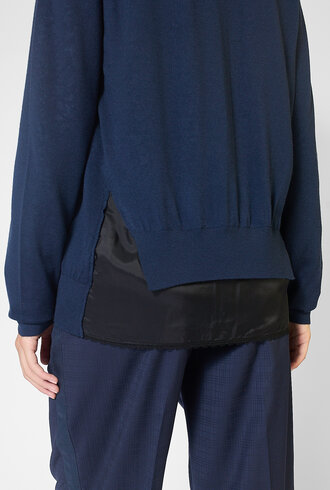 WE-AR4 The Daisy Cardigan Navy