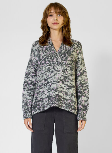 Xirena Keyes Sweater Black Melange