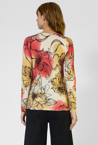 Kokun Crew Pullover Flower Print