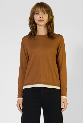 Kokun Double Layer Crew Cinder/White