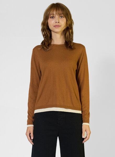 Kokun Double Layer Crew Cinder/White