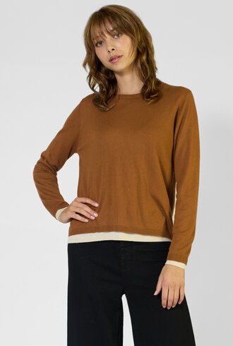 Kokun Double Layer Crew Cinder/White