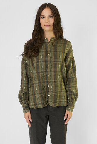 Bsbee Omak Shirt Plaid Military