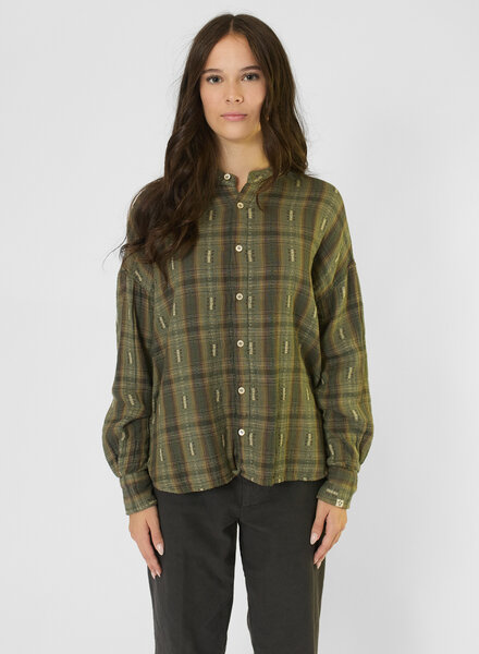 Bsbee Omak Shirt Plaid Military
