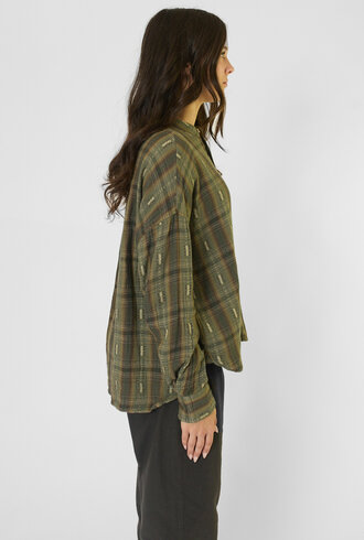 Bsbee Omak Shirt Plaid Military