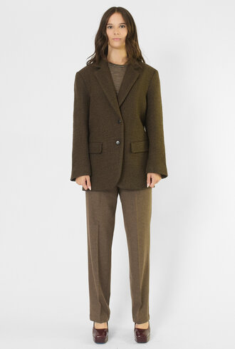 Pomandere Long Jacket Khaki