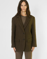 Pomandere Long Jacket Khaki