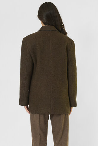Pomandere Long Jacket Khaki