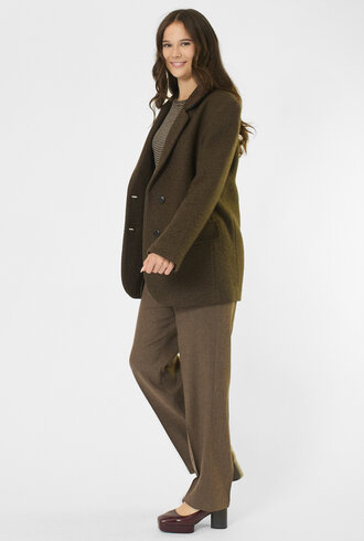 Pomandere Long Jacket Khaki