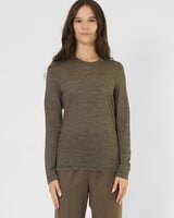 Pomandere T-Shirt Stripe Dove Gray
