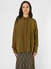 Pomandere Cotton and Silk Shirt Khaki