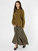 Pomandere Cotton and Silk Shirt Khaki
