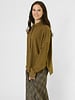 Pomandere Cotton and Silk Shirt Khaki