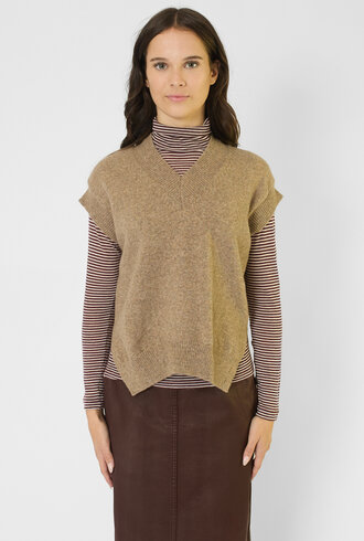 Pomandere Merino Vest Dove Grey