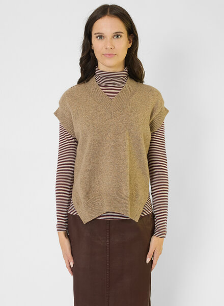 Pomandere Merino Vest Dove Grey
