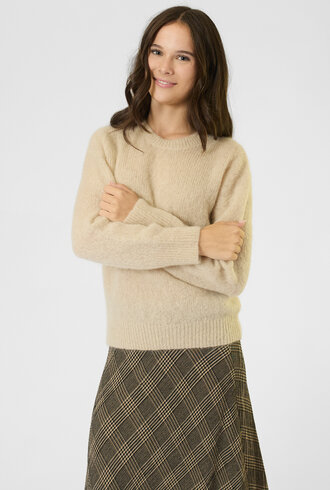 Pomandere Crew Neck Sweater Vanilla