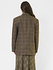Pomandere Prince of Wales Flannel Jacket Dove Grey