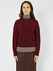 Pomandere  Crew Cardigan Wine Red
