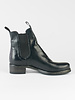 Shoto Flat Pull On Boots Black