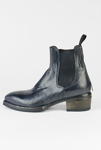 Shoto Flat Pull On Boots Blue