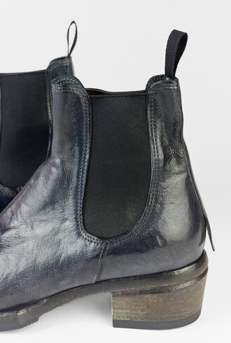 Shoto Flat Pull On Boots Blue