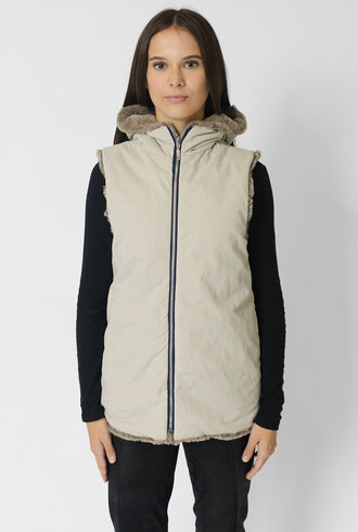 Pret Pour Partir Gilet Reversible Craie