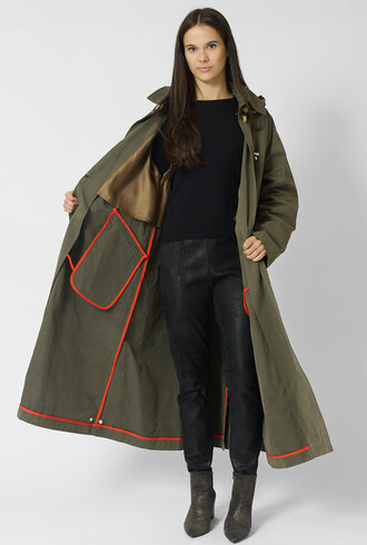 Pret Pour Partir io Cor Trench Kaki