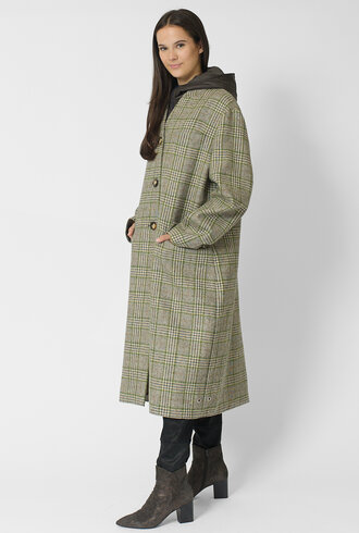 Pret Pour Partir Cecil Manteau Green Check