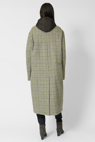 Pret Pour Partir Cecil Manteau Green Check