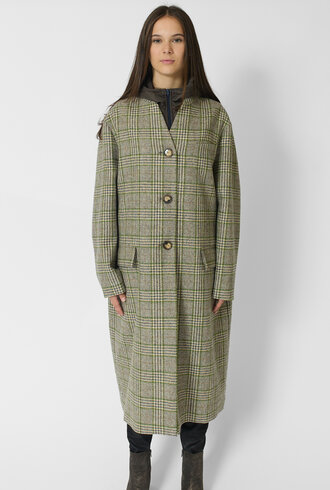 Pret Pour Partir Cecil Manteau Green Check