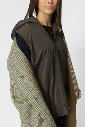 Pret Pour Partir Cecil Manteau Green Check